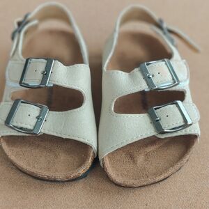 Kids Cream Sandals